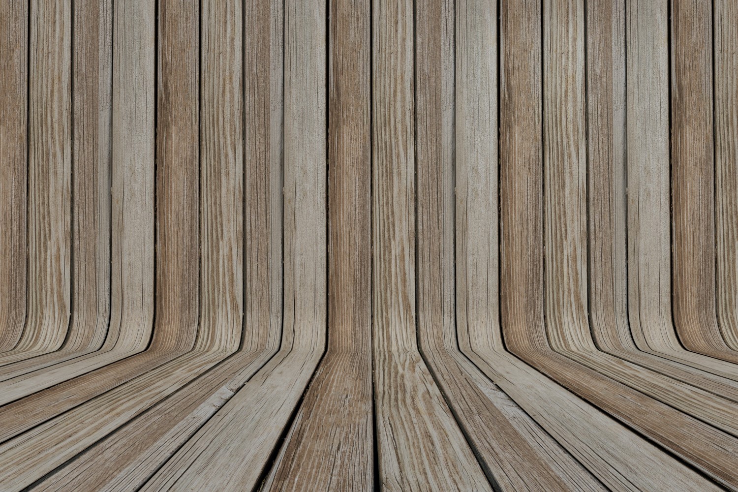 Curved Light Cyan And Sienna Color Wood Parquet background