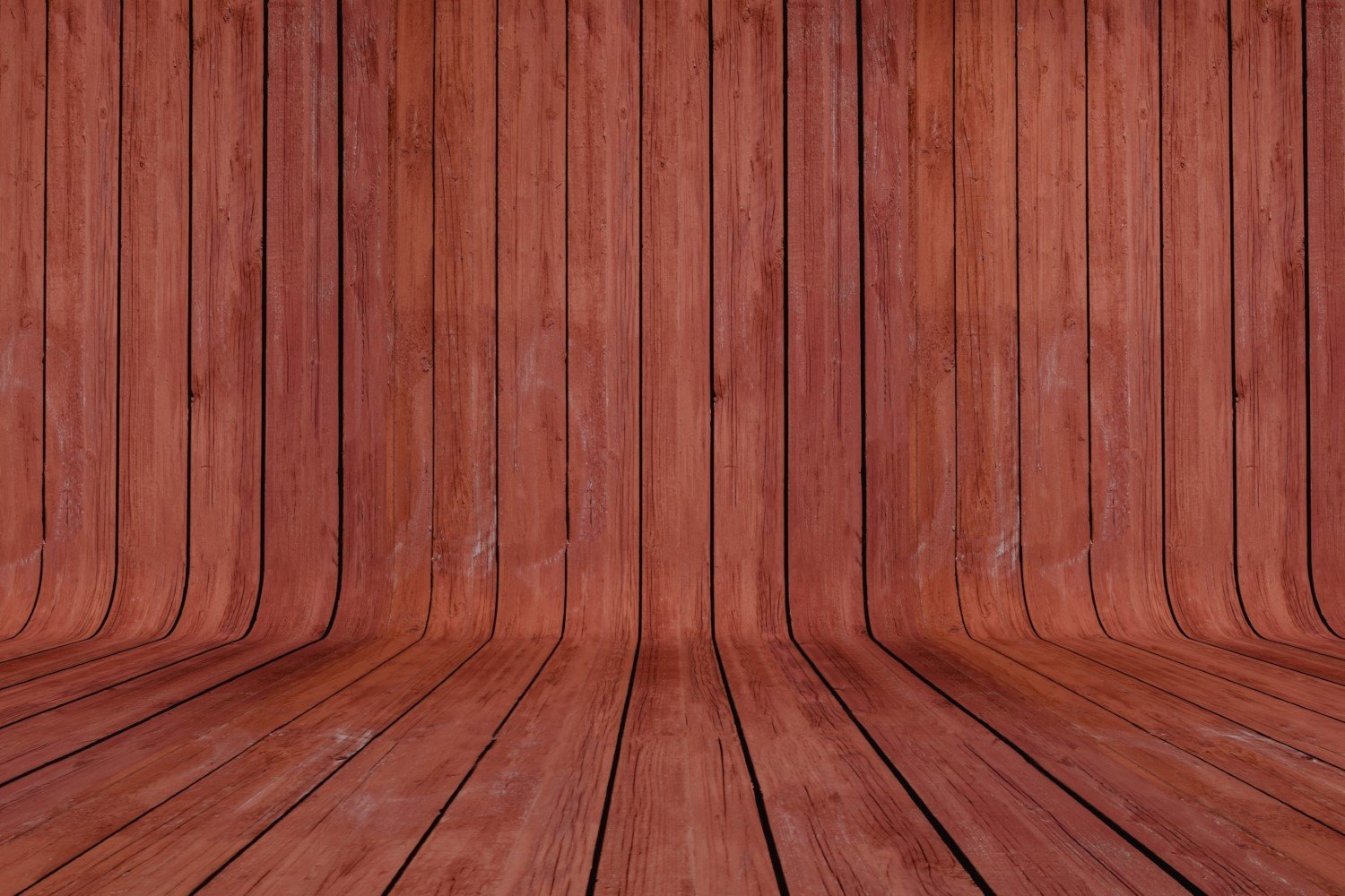 Curved Dark Red Color Wood Parquet background
