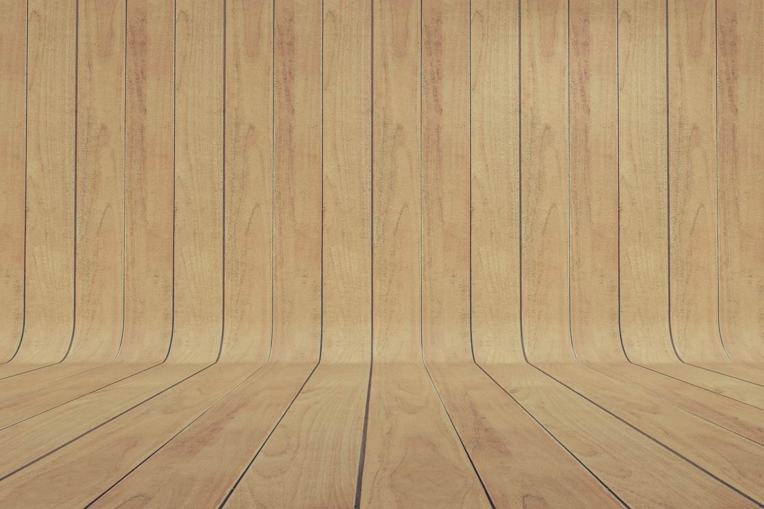 Curved Tan Color Wood Parquet background.