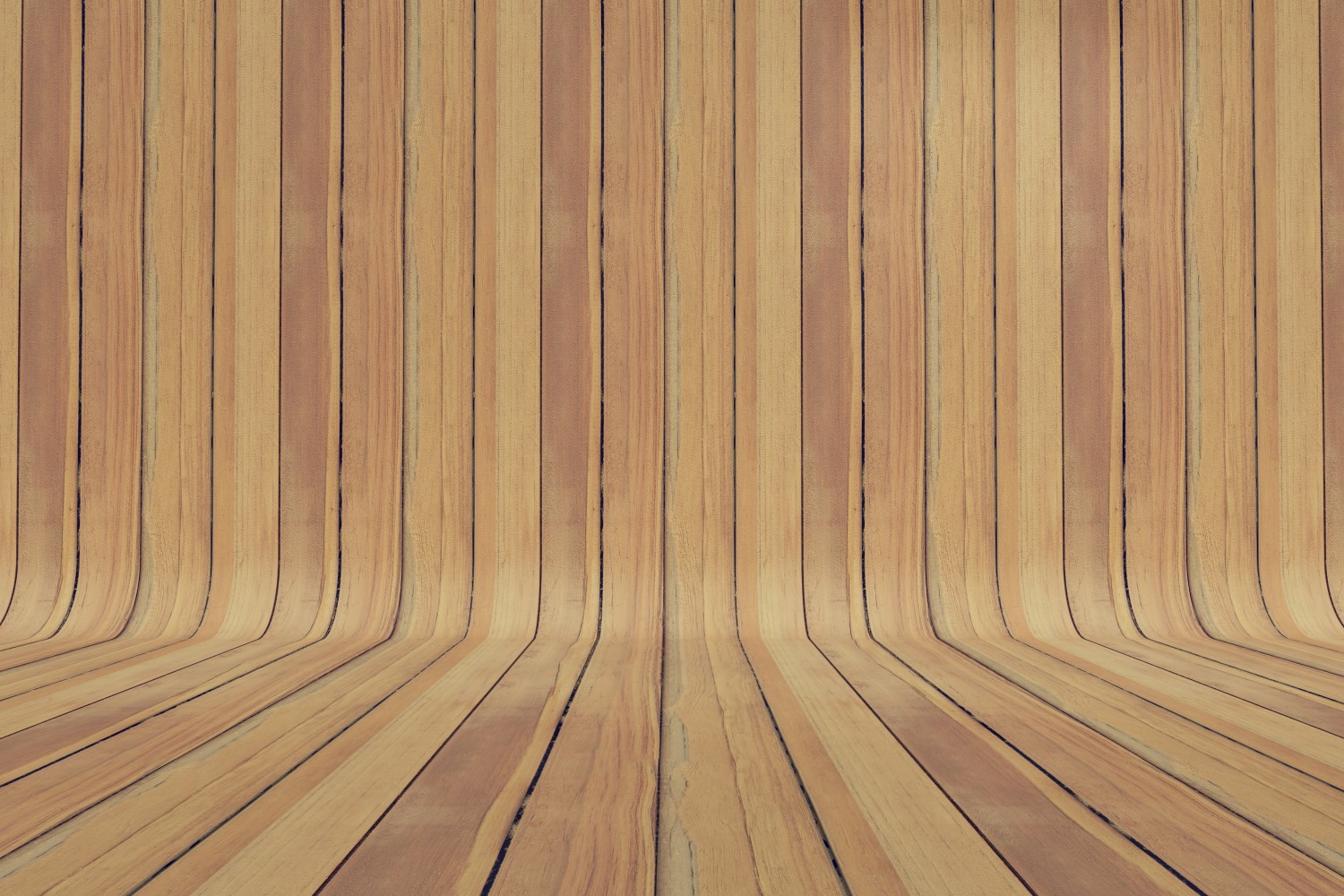 Curved Tan And Peru Color Wood Parquet background