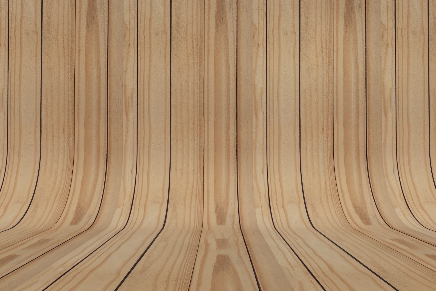 Curved Tan And Coral Color Wood Parquet background