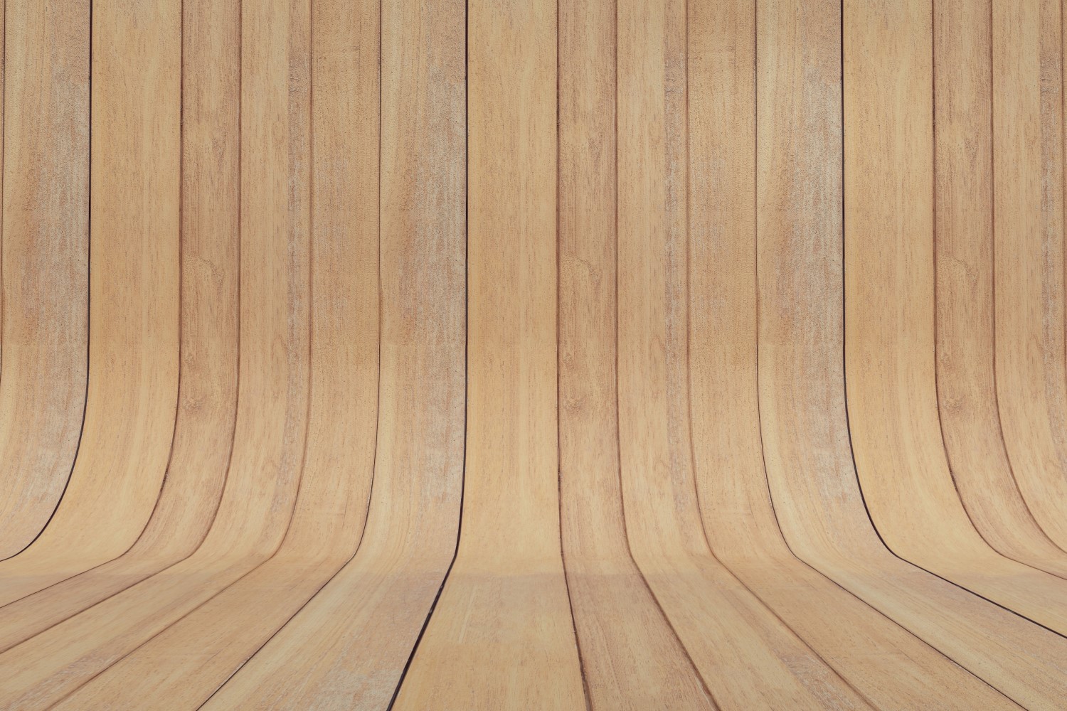 Curved Wheat And Peru Color Wood Parquet background