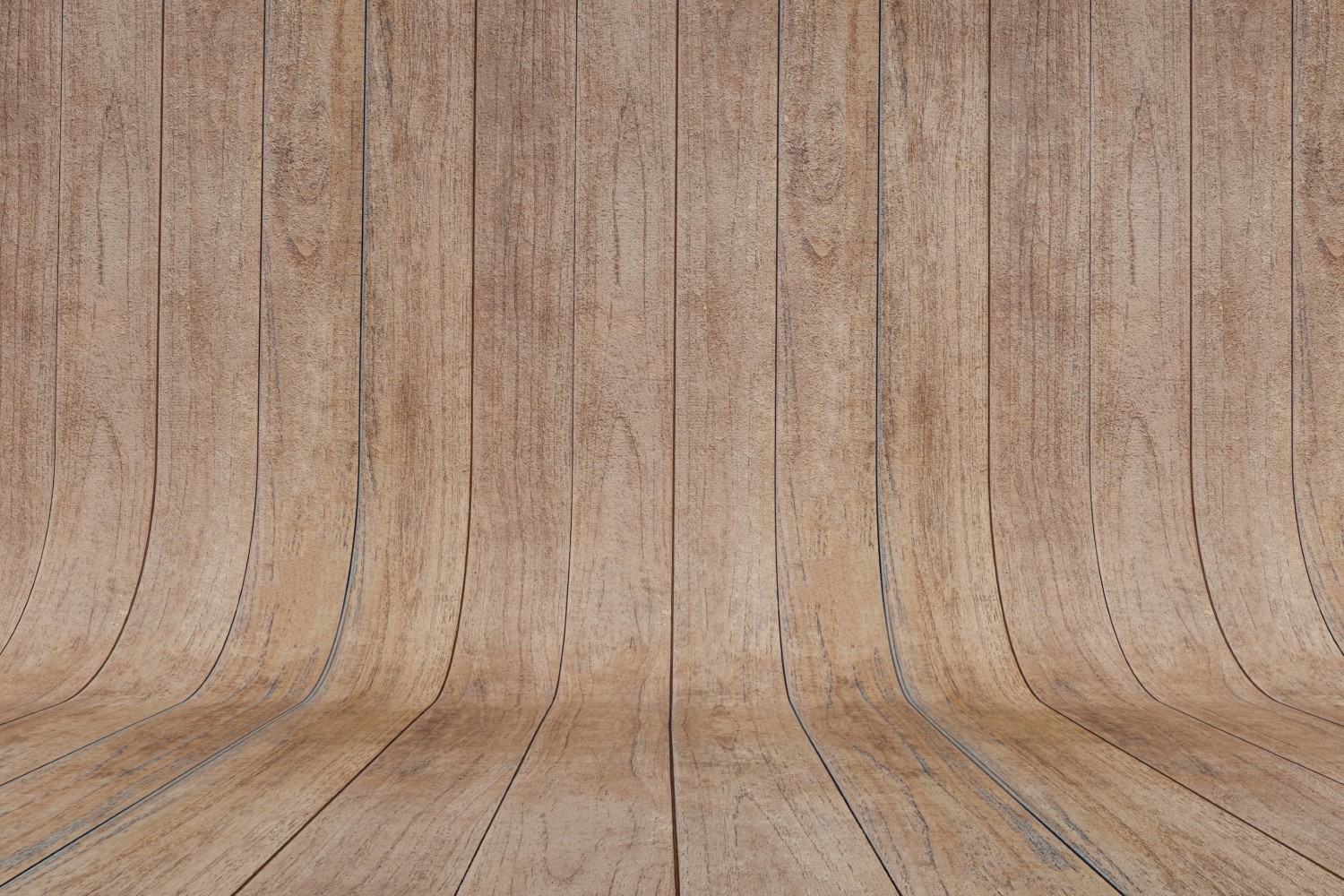 Curved Cornsilk And Peru Color Wood Parquet background