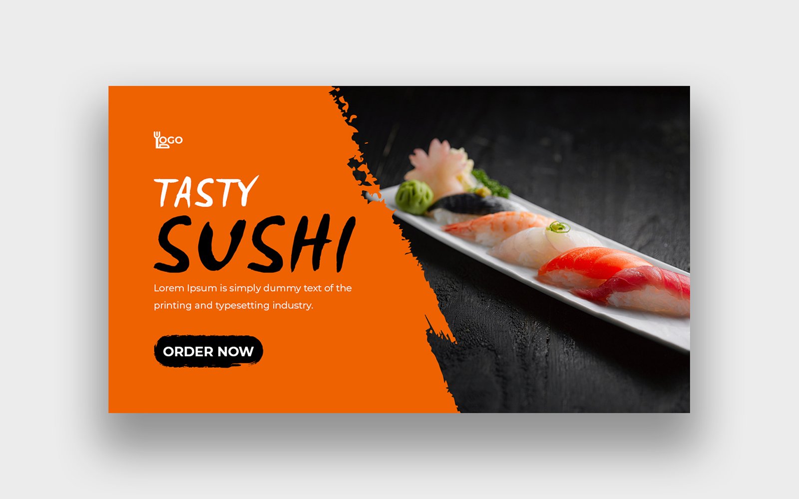 Modern Sushi Food YouTube Thumbnail
