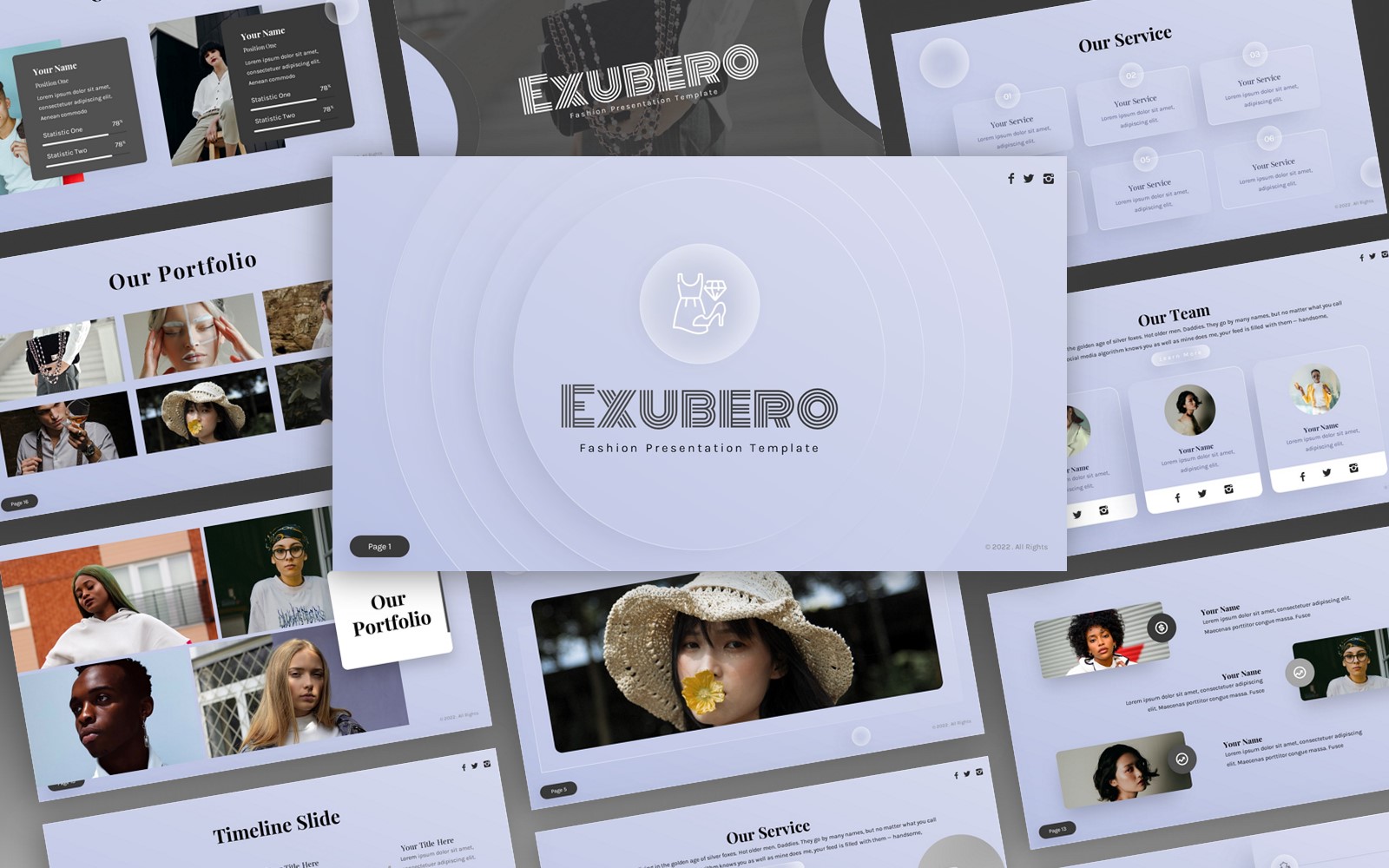 Exubero - Fashion Multipurpose PowerPoint Template