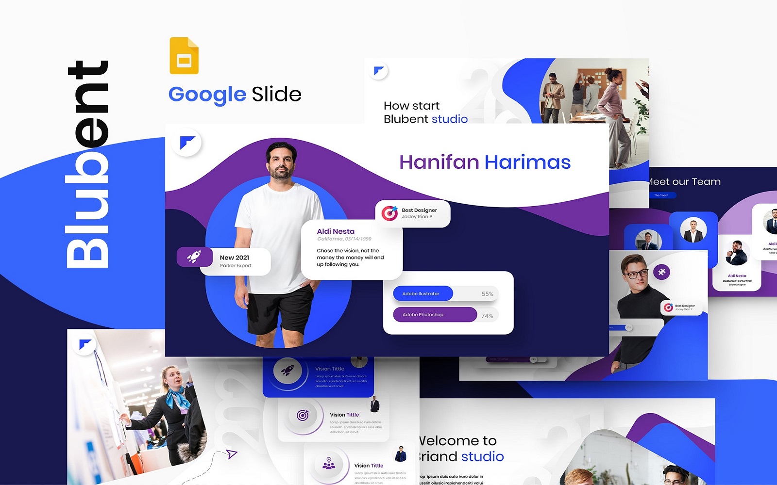 Blubent - Business Google Slide Template