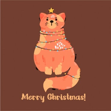 Card Cat Illustrations Templates 299741