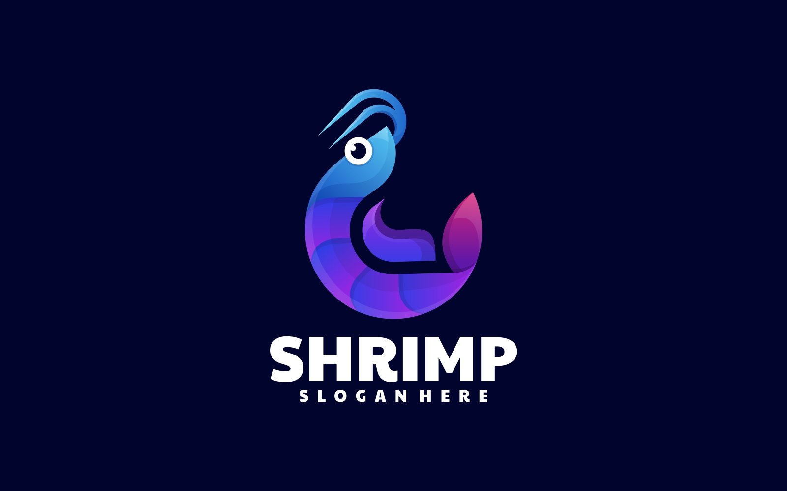 Shrimp Gradient Logo Style 3