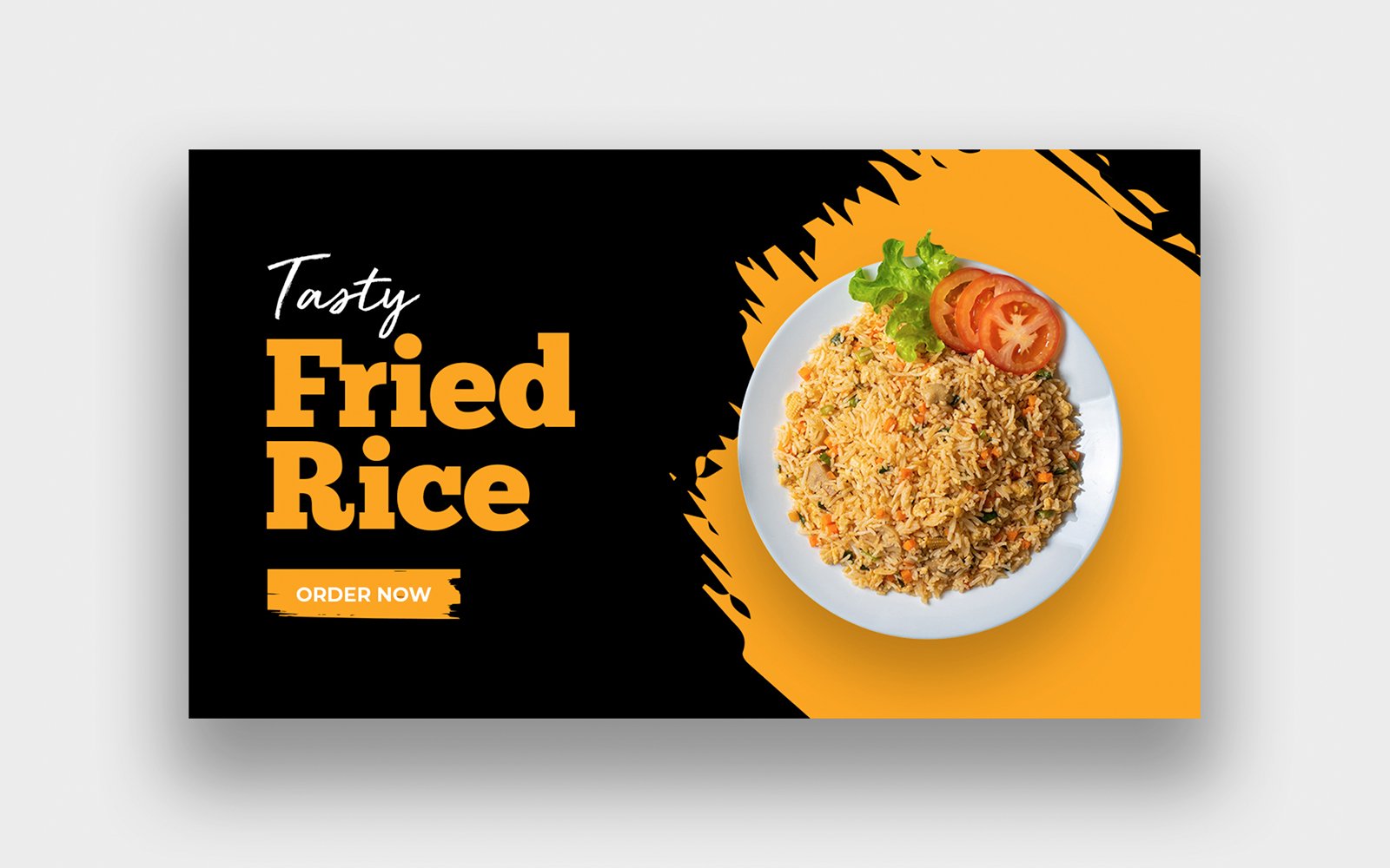 Fried Rice Food YouTube Thumbnail Template