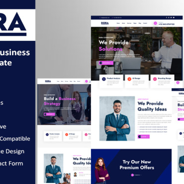 Business Consulting Responsive Website Templates 300115