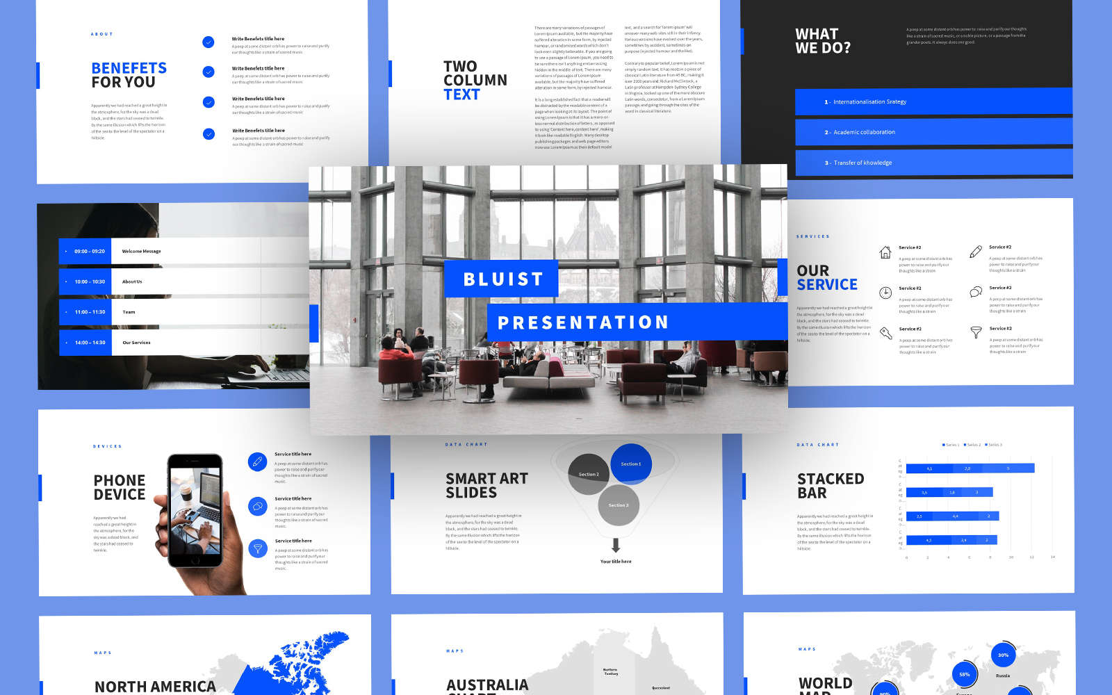 Bluist Modern Business Keynote Template