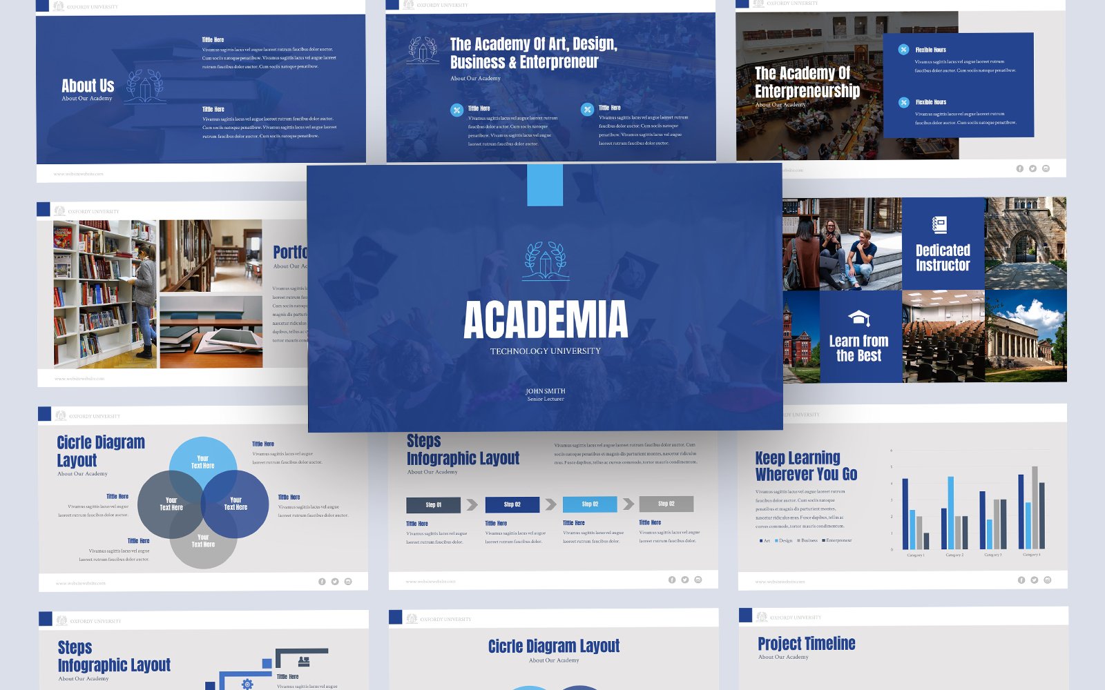 Academia University Education PowerPoint Template