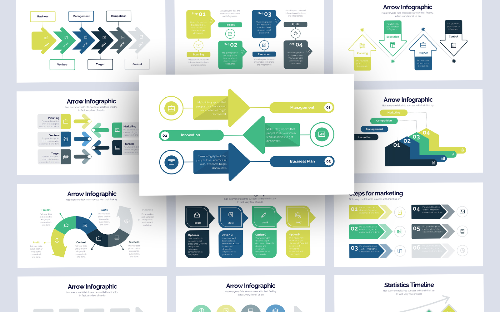 Arrow Creative Infographic Google Slides Template