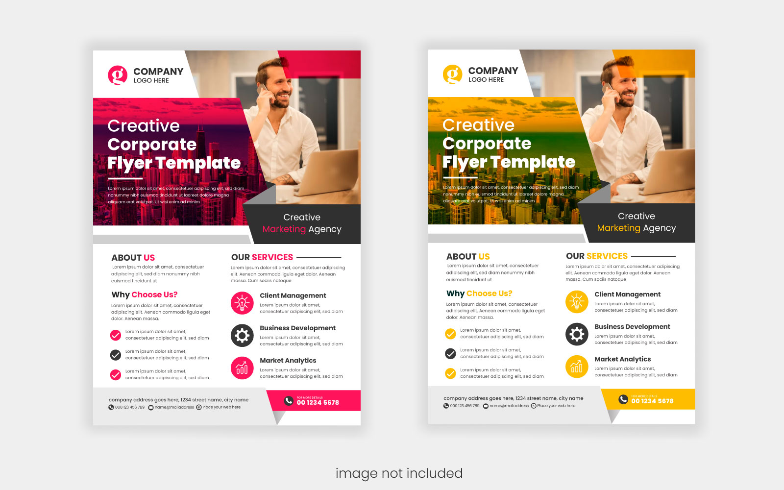 Vector Creative business flyer template design flyer template or corporate flyer design