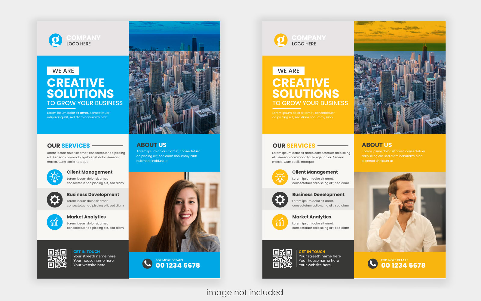 Vector Creative business flyer template design flyer template