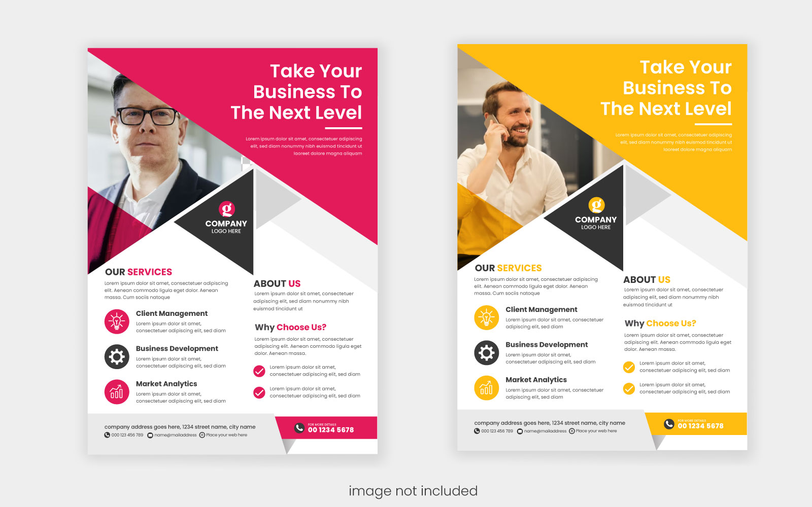 Vector Creative business flyer template design flyer template design