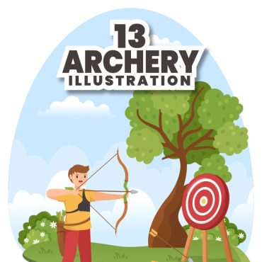 Target Arrow Illustrations Templates 300221