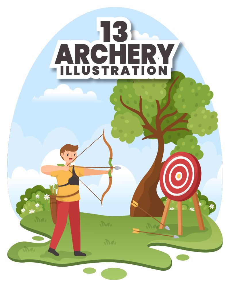 13 Archery Sport Illustration