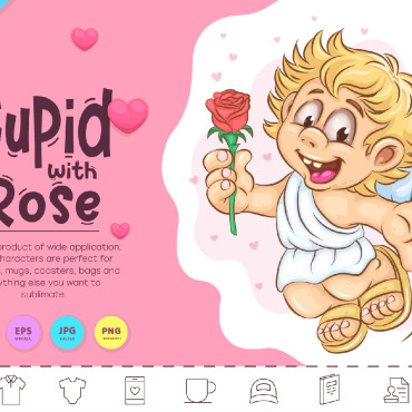 Cupid With Vectors Templates 300404
