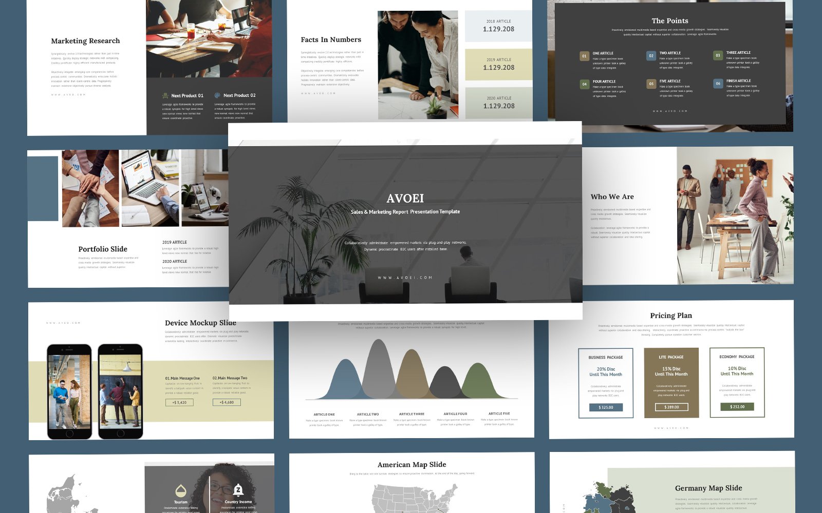 Avoei Marketing Report Keynote Template