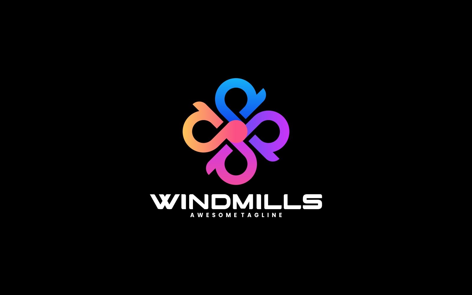 Windmill Gradient Colorful Logo 1