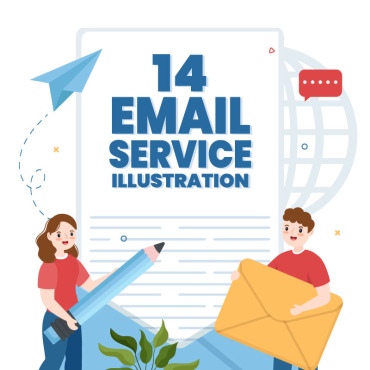 Service Correspondence Illustrations Templates 300869