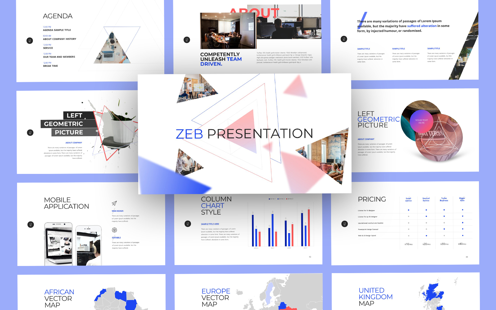 Zeb Creative Business PowerPoint Template