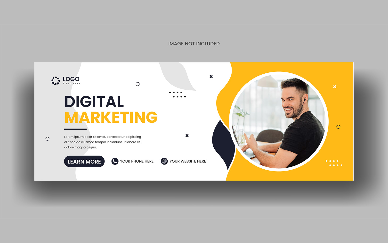 Creative Digital marketing agency social media facebook cover banner template