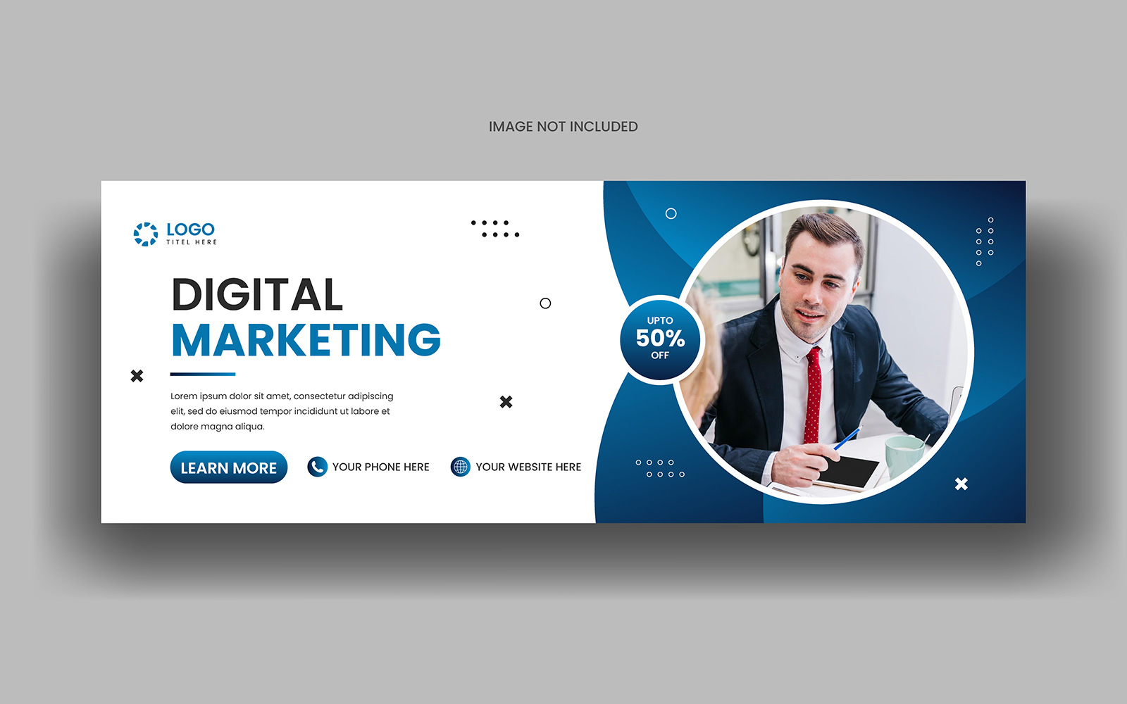 Digital marketing corporate social media facebook cover template