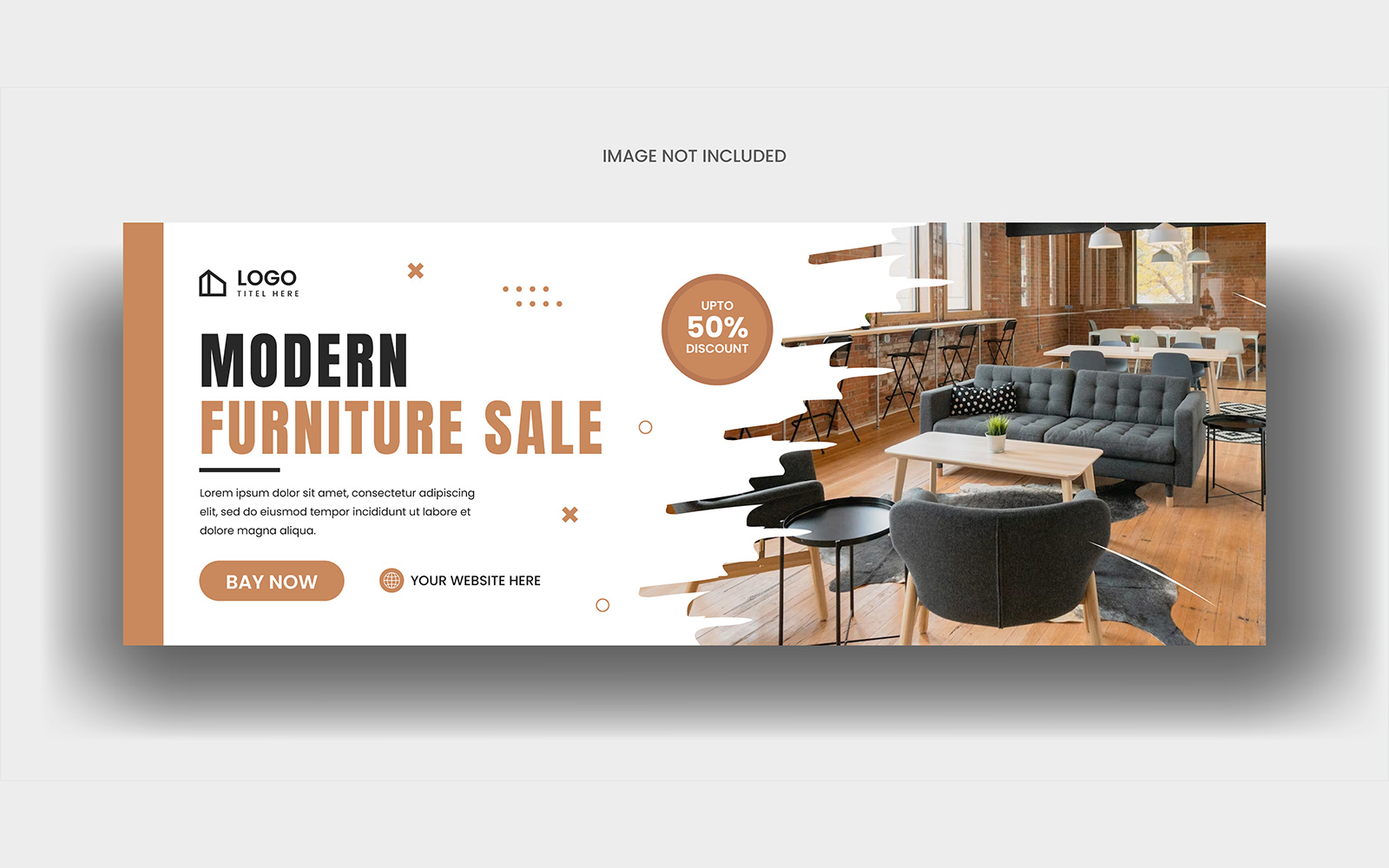 Modern Furniture sale social media facebook cover banner