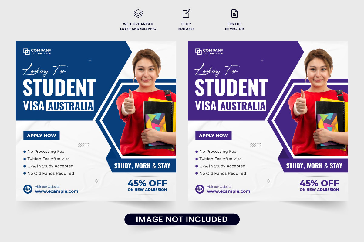 University study promotional template