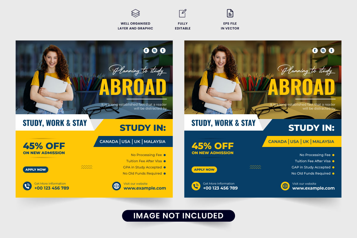 Study abroad and admission template