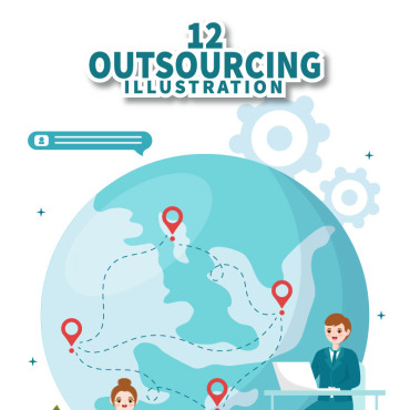 Outsourcing Outsourcing Illustrations Templates 301174