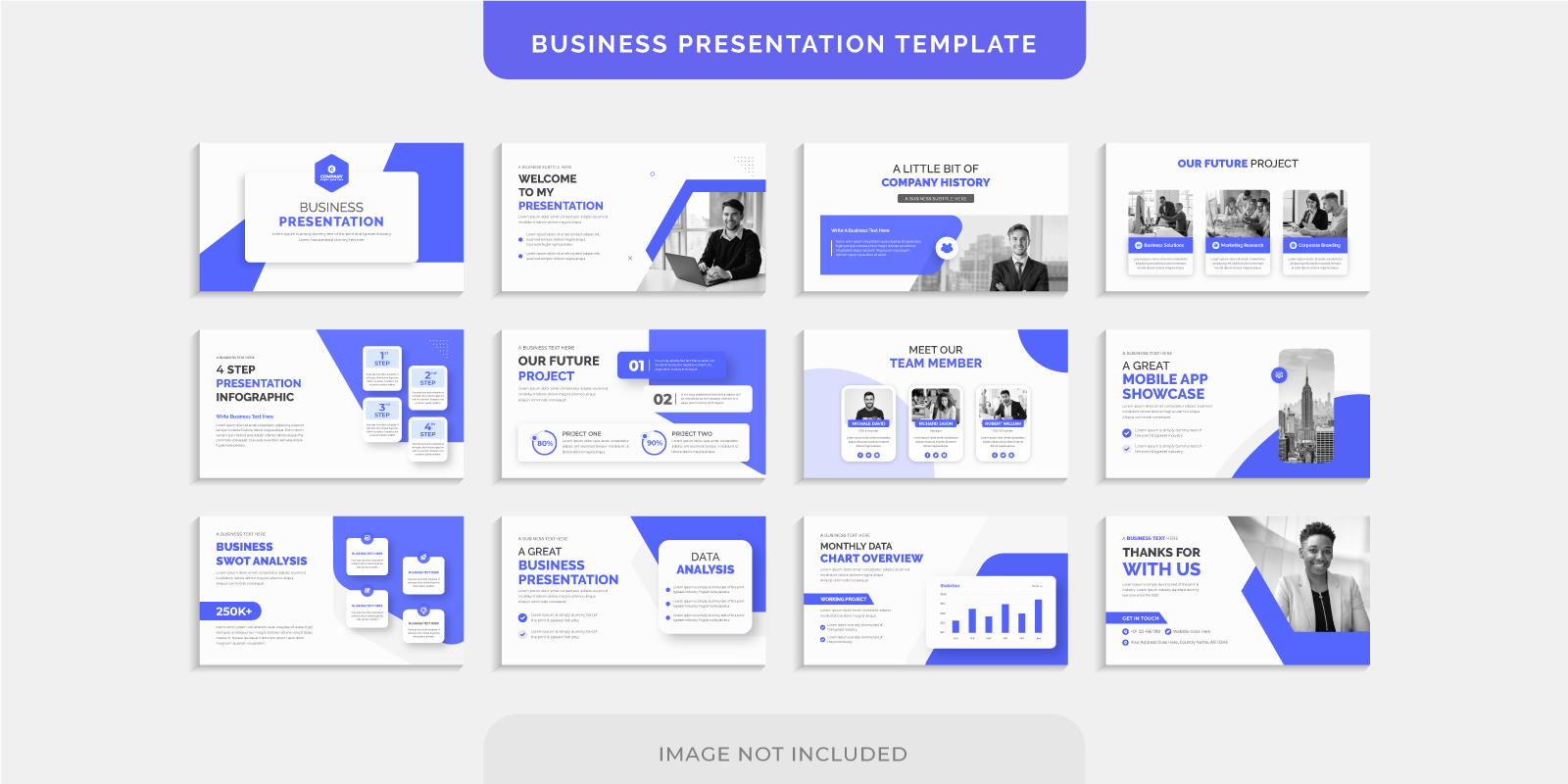 Business Corporate Marketing Agency Presentation Slides Template