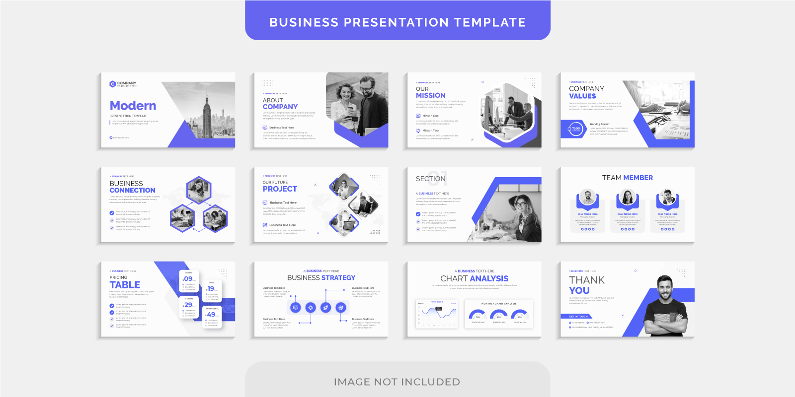 Creative Business Presentation For Company Agency Slides Template Design