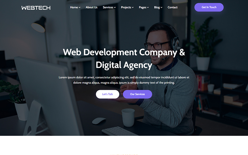 Webtech - Web Development Services HTML5 Template