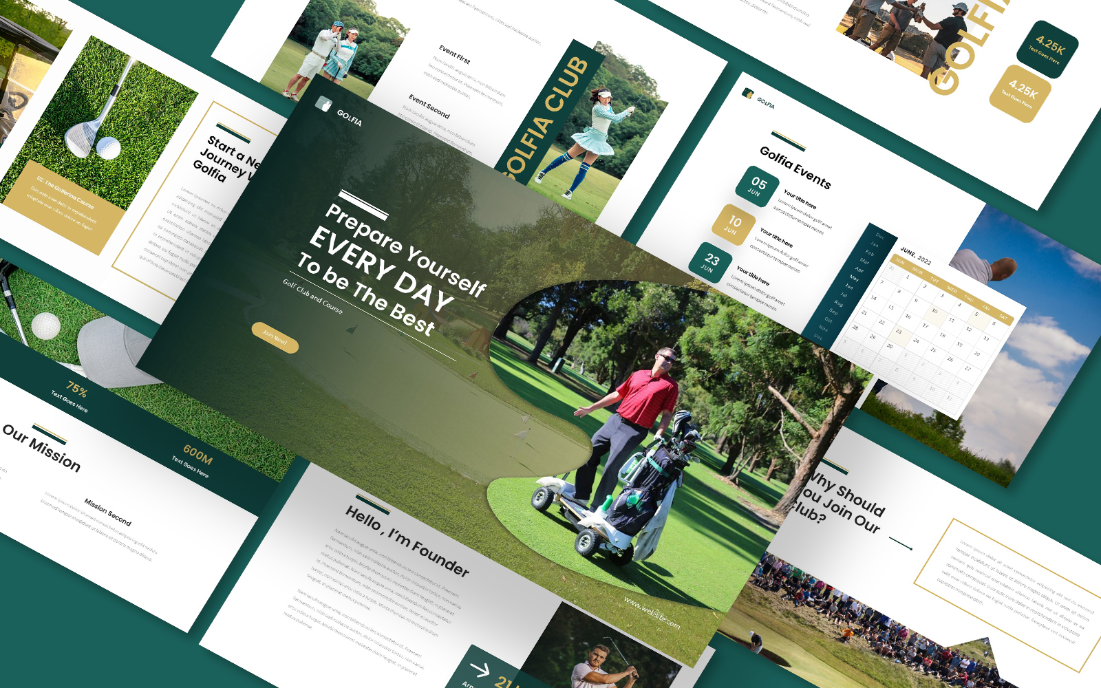 Golfia & Resort Google Slides Template