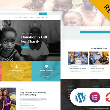 Charity Children WordPress Themes 301463