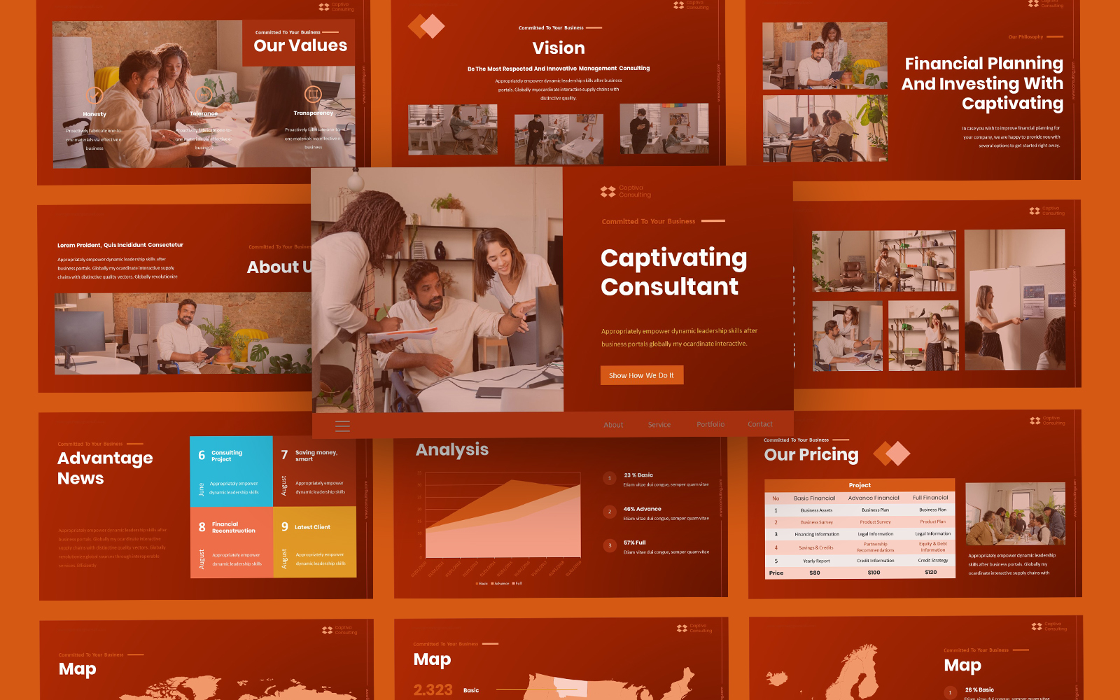 Consult Business Consulting Google Slides Template