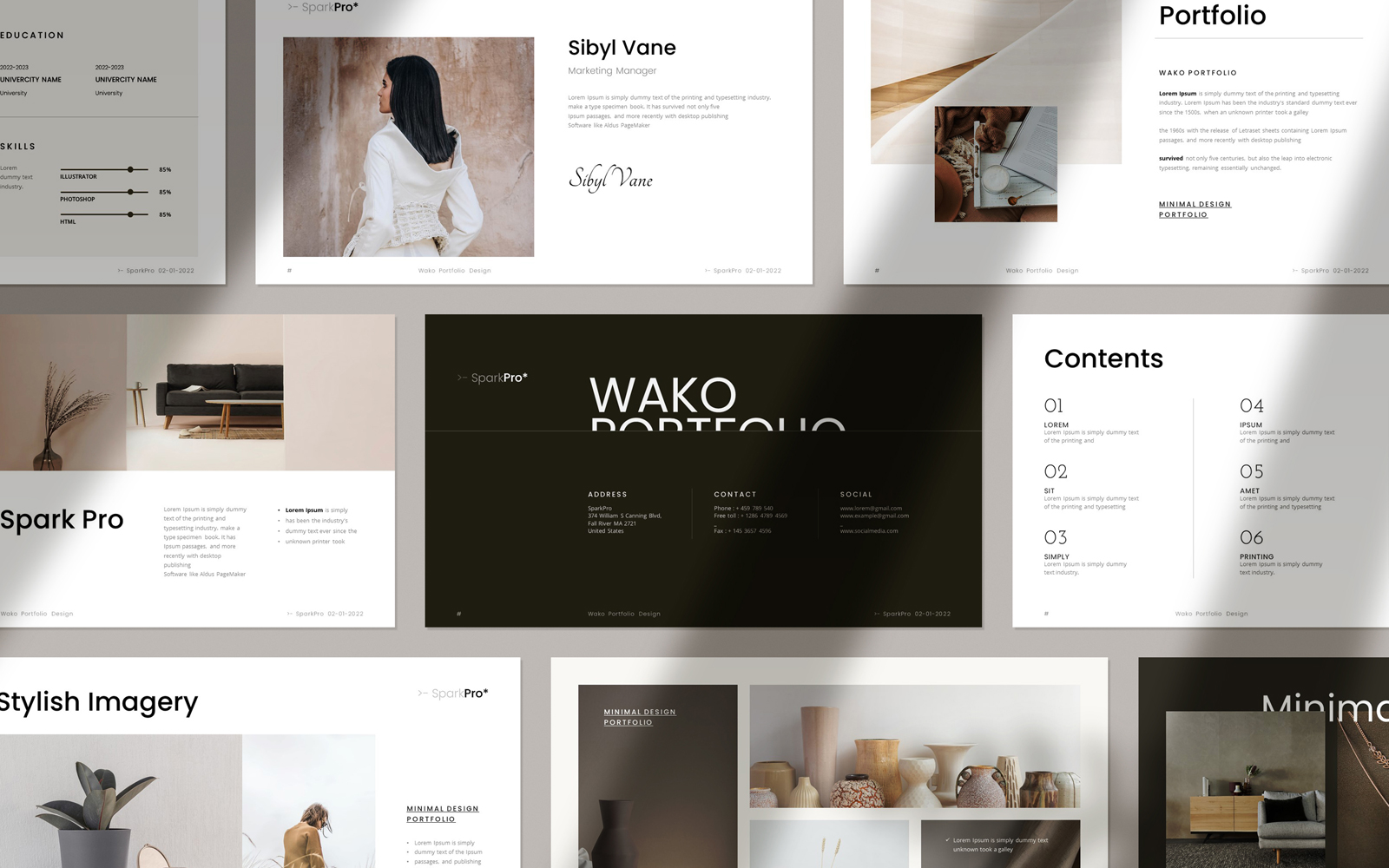 Wako Portfolio Powerpoint Template