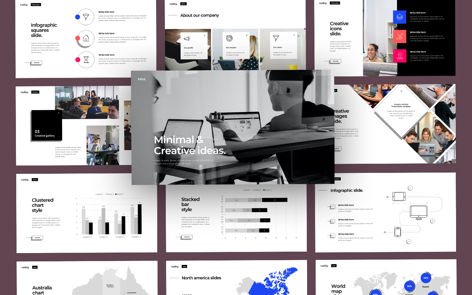 UpBig Modern Business Keynote Template