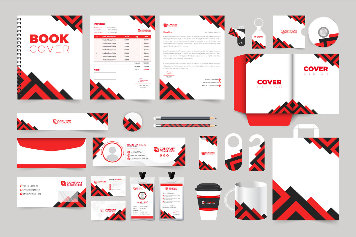 Business promotion stationery design