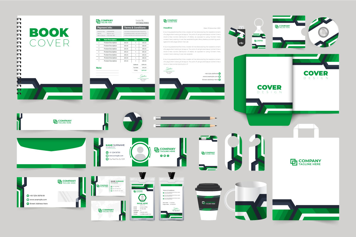 Brand promotion stationery template