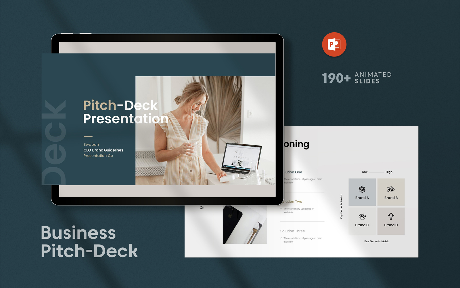 Business Pitch Deck InDesign