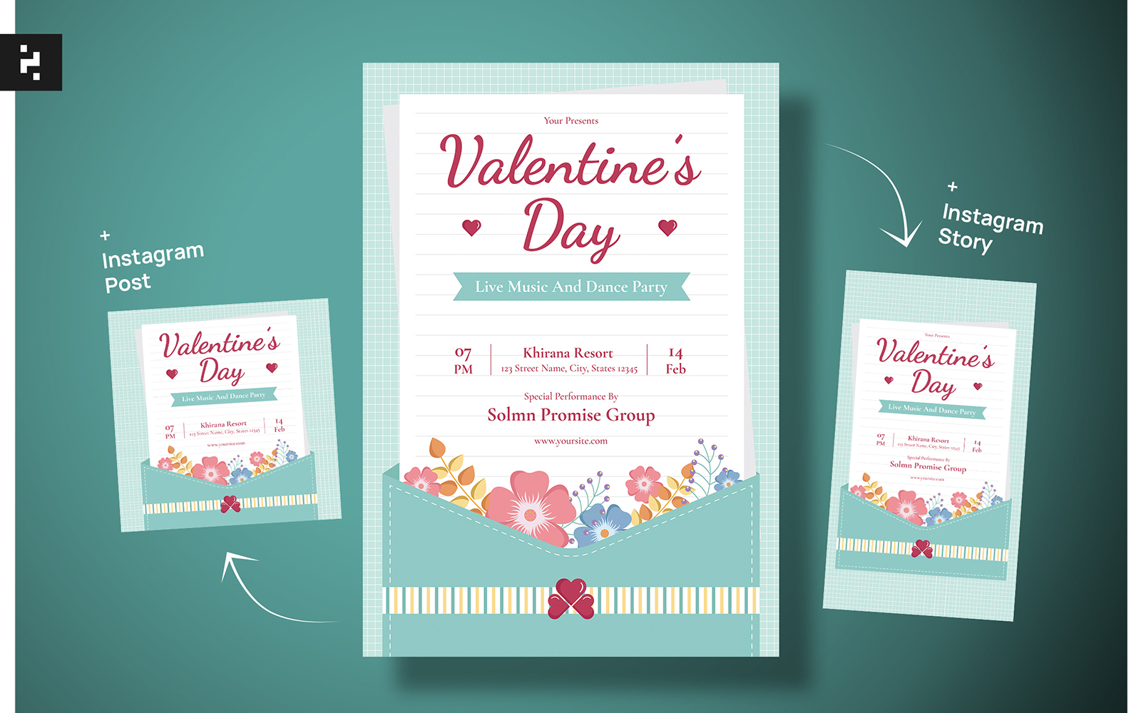 Creative Valentine Day Flyer