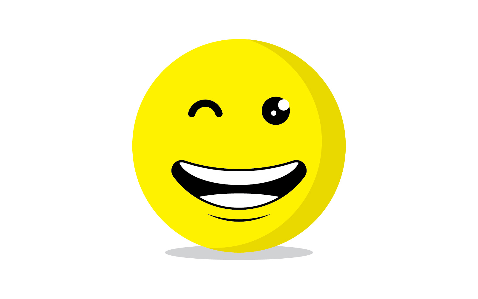 Smile emote Vector Template Design V16