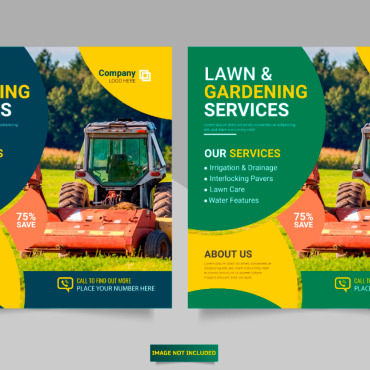 Mower Social Illustrations Templates 301809