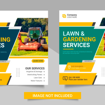 Mower Web Illustrations Templates 301841