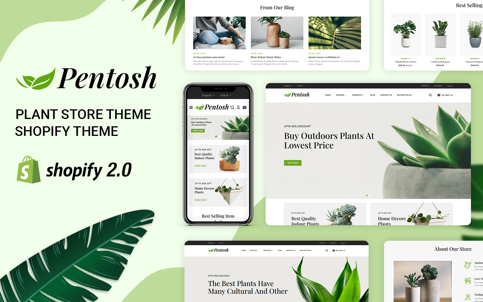 Pentosh - Gardening & Plants Store Shopify Theme