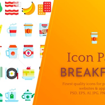 Breakfast Recipes Icon Sets 301885